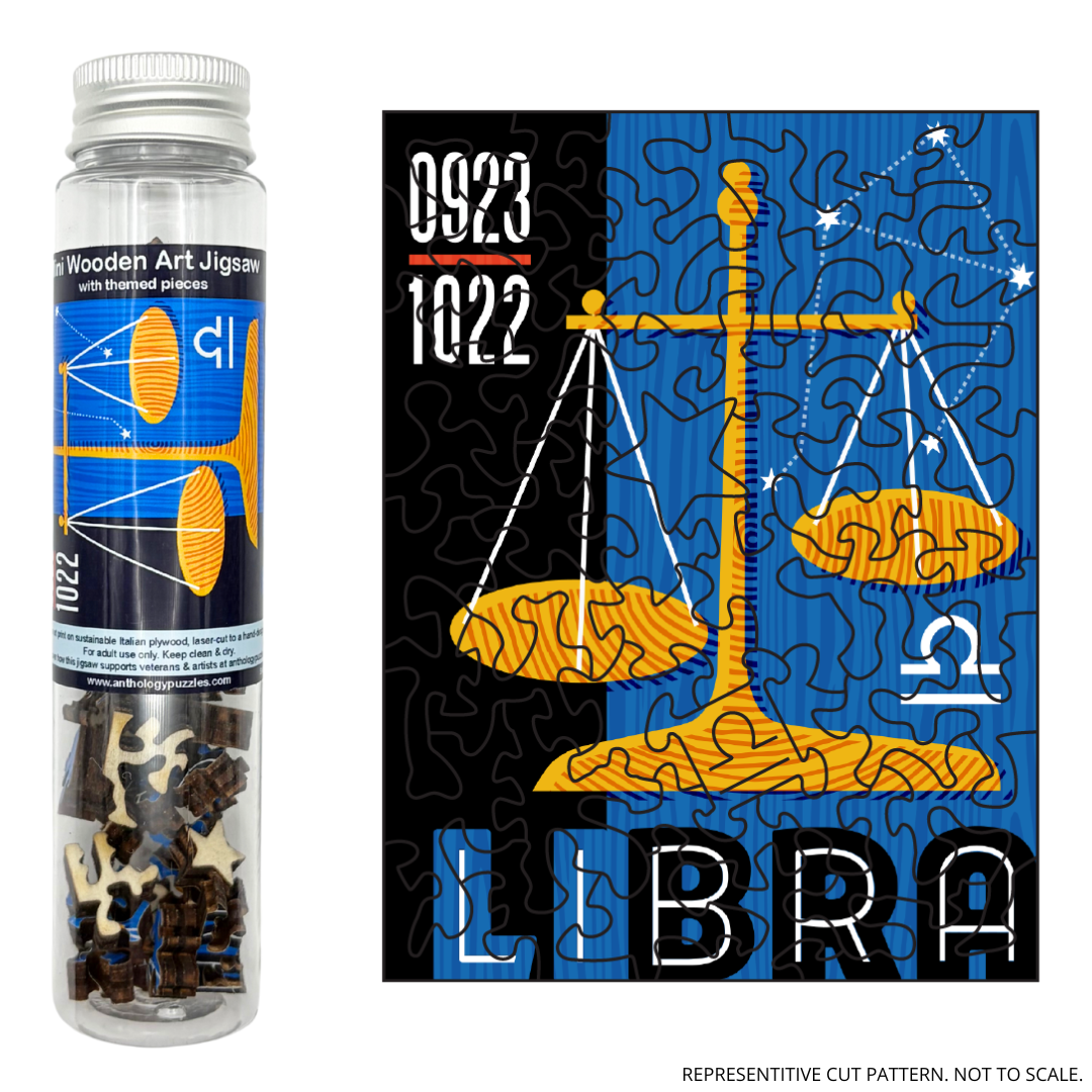 Zodiac Libra - Mini Wooden Jigsaw – Anthology Puzzles