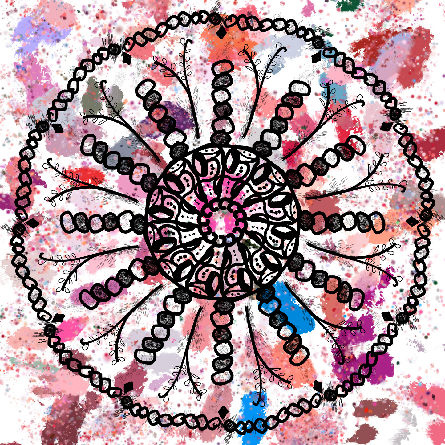 Folksy Mandala