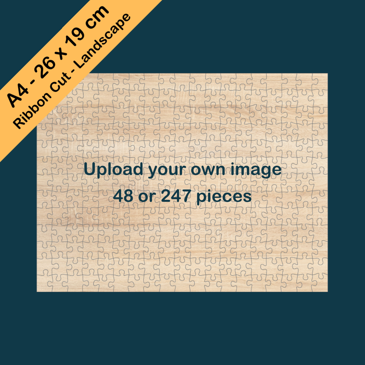 Bespoke A4 Ribbon Cut - Landscape