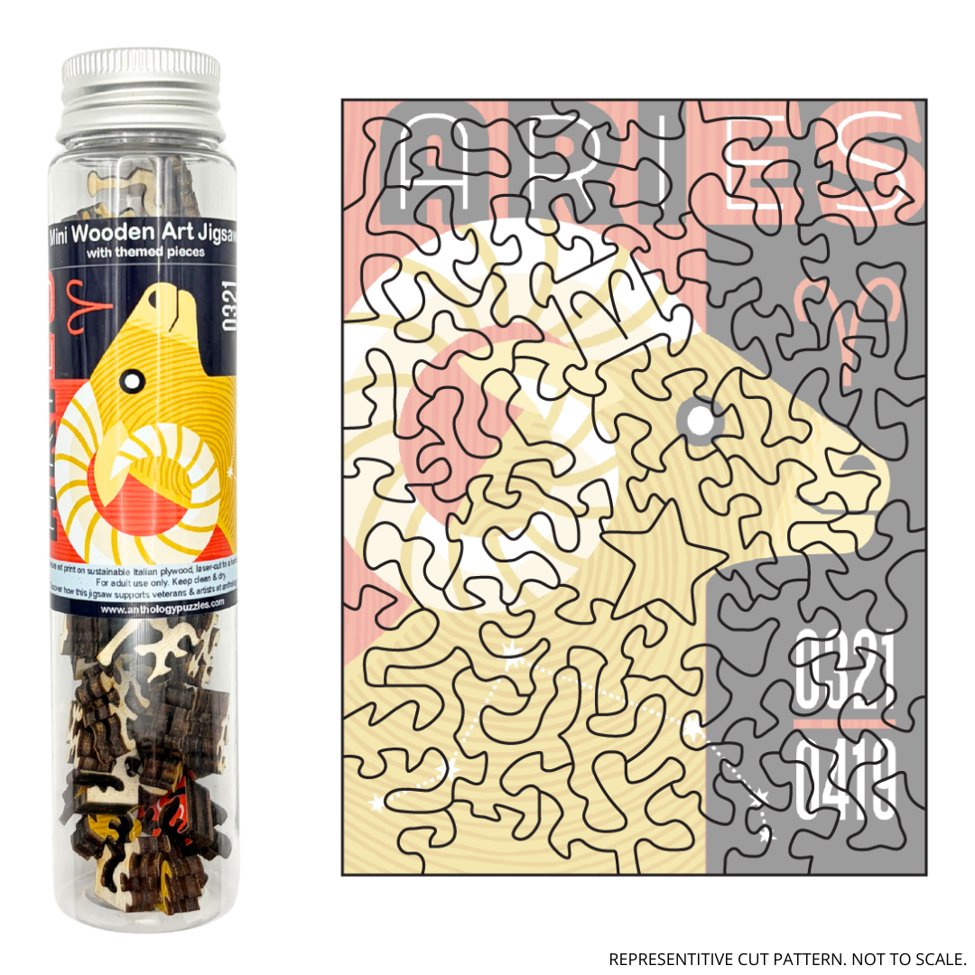 Zodiac Aries - Mini Wooden Jigsaw