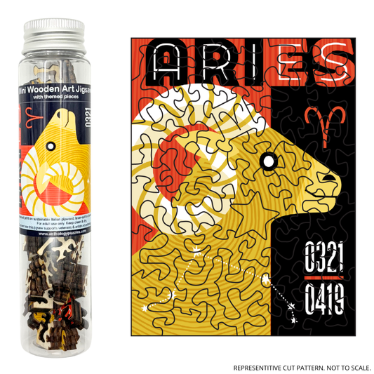 Zodiac Aries - Mini Wooden Jigsaw