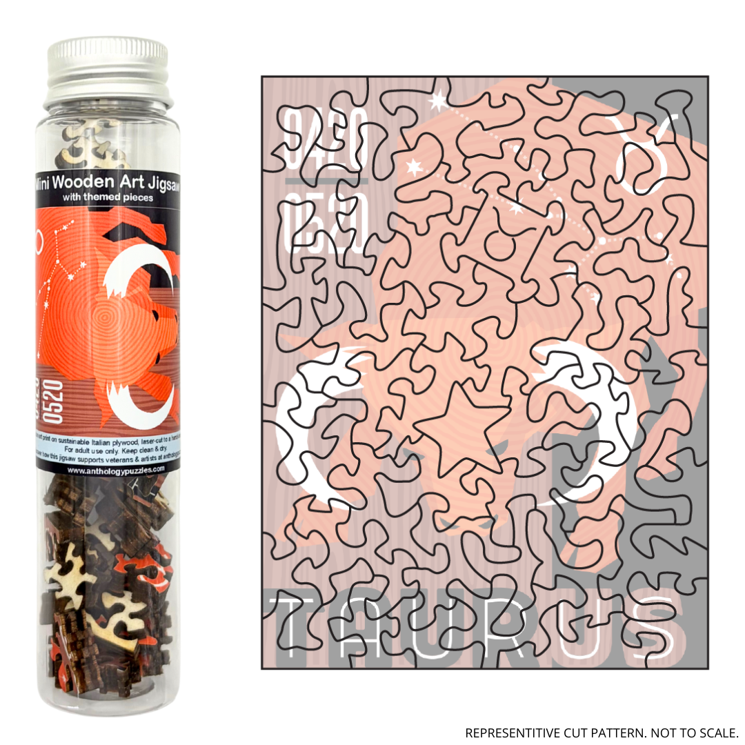 Zodiac Taurus - Mini Wooden Jigsaw