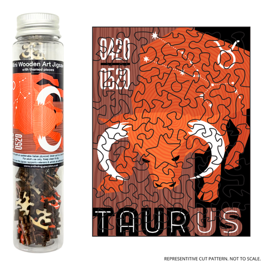 Zodiac Taurus - Mini Wooden Jigsaw
