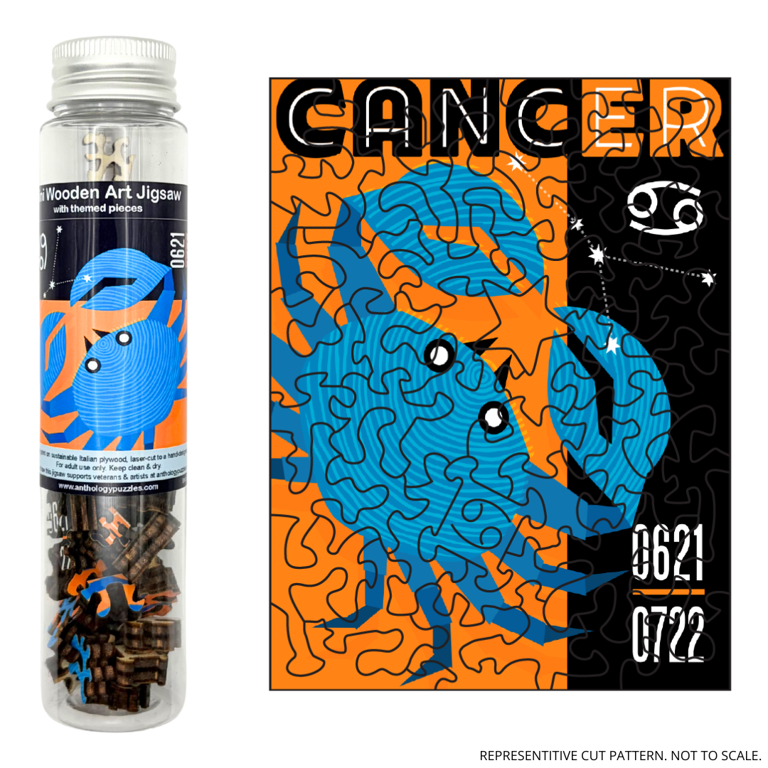 Zodiac Cancer - Mini Wooden Jigsaw