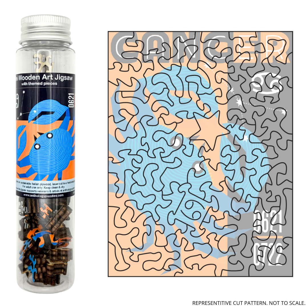 Zodiac Cancer - Mini Wooden Jigsaw