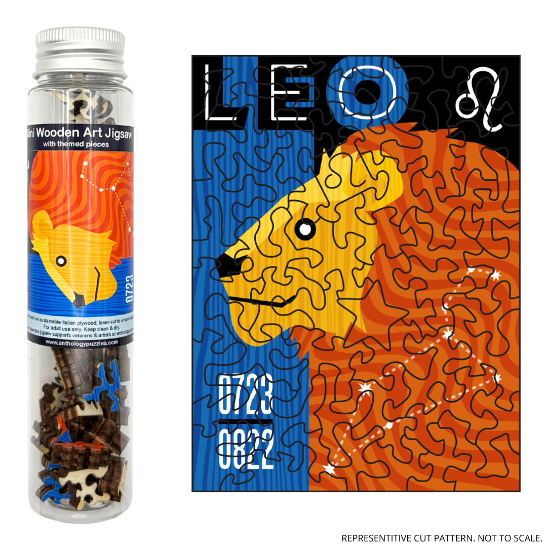 Zodiac Leo - Mini Wooden Jigsaw