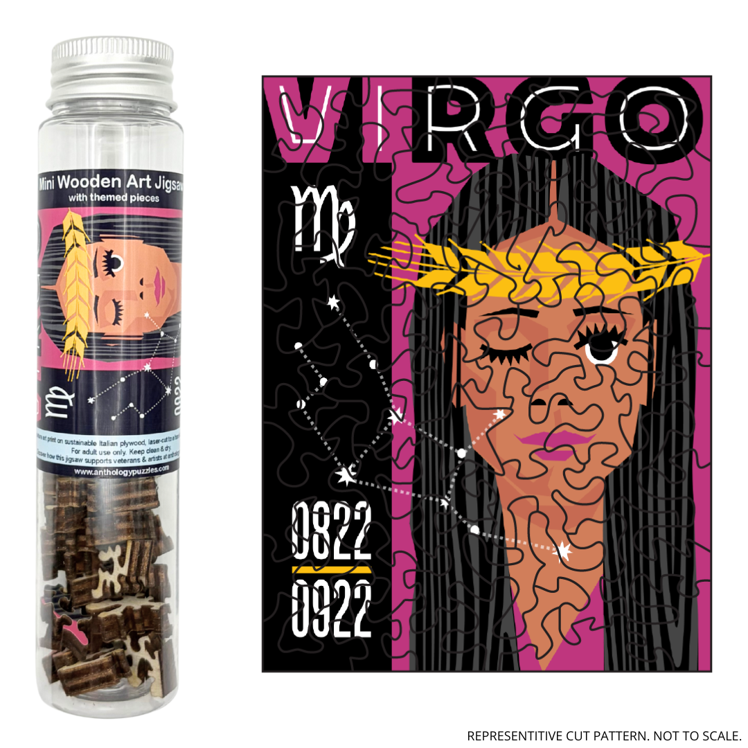 Zodiac Virgo - Mini Wooden Jigsaw