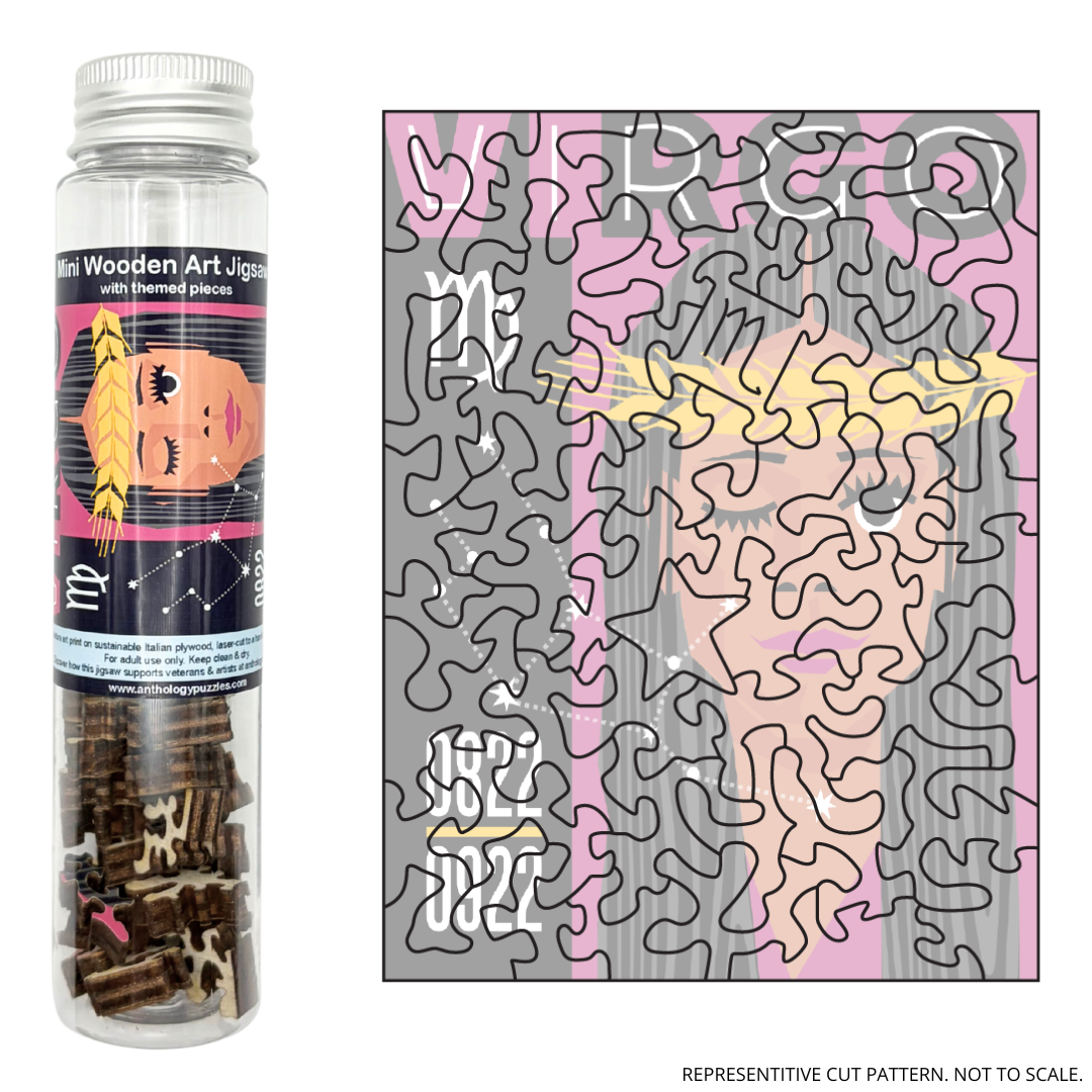 Zodiac Virgo - Mini Wooden Jigsaw