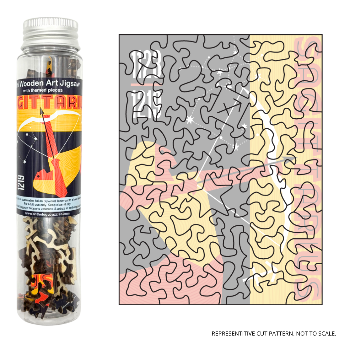 Zodiac Sagittarius - Mini Wooden Jigsaw