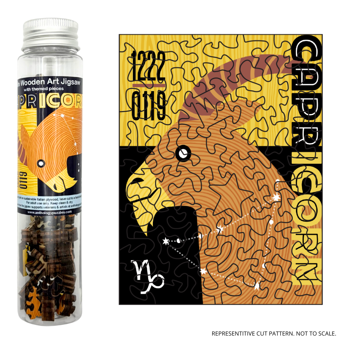 Zodiac Capricorn - Mini Wooden Jigsaw