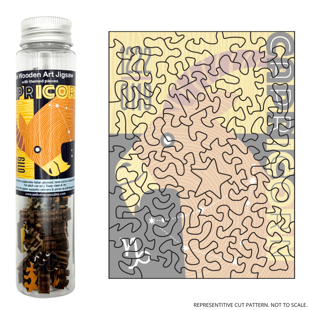 Zodiac Capricorn - Mini Wooden Jigsaw – Anthology Puzzles Zodiac Capricorn - Mini Wooden Jigsaw – Anthology Puzzles