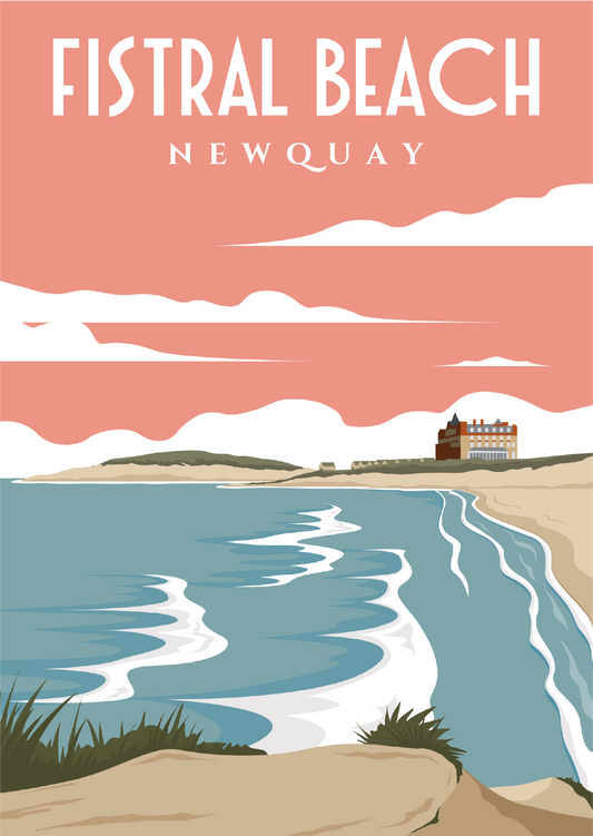 Fistral Beach Poster